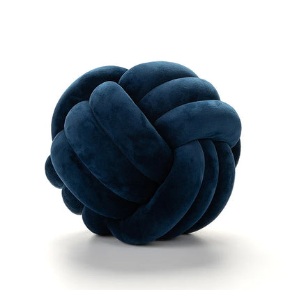 Lilac Decorative Throw Knot Pillow Ball for Home Chair Sofa Couch Bed Aesthetic Round Velvet Knotted Pillow Cushion Gift