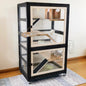 5-Level Stainless Steel Tray Small Animal Habitat Cage for Hamster Rat Rabbit Gerbil Squirrel Chameleon Lizard, Customized