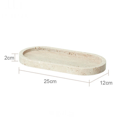 Travertine Bathroom Set Luxury Soap Dish Soap Dispenser Tissue Box Vanity Tray Bathroom Accessories Set