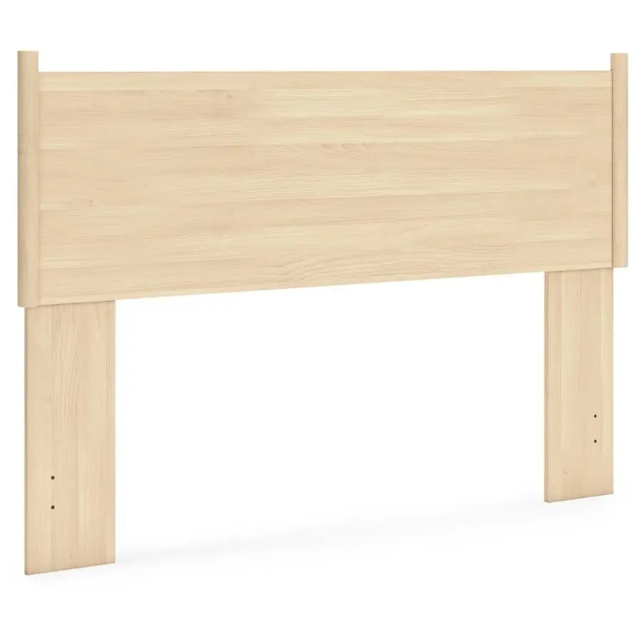 Rustic Panel Headboard for Bedroom, Adjustable Height Options, Wood, Queen, Light Brown Headboard Only