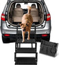 Dog Ramps for Large Dogs - Portable Dog Steps for Cars and SUV, Truck, Lightweight Non-Slip Dog Stairs Support Up to 200 Lbs