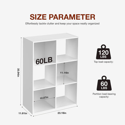 9 Cube Storage Organizer Wooden Shelf Bookcase Open Bookshelf for Living Room and Home Office Display