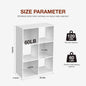 Cube Storage Organizer Wooden Shelf Bookcase Open Bookshelf for Living Room and Home Office Display Storage Bookcase