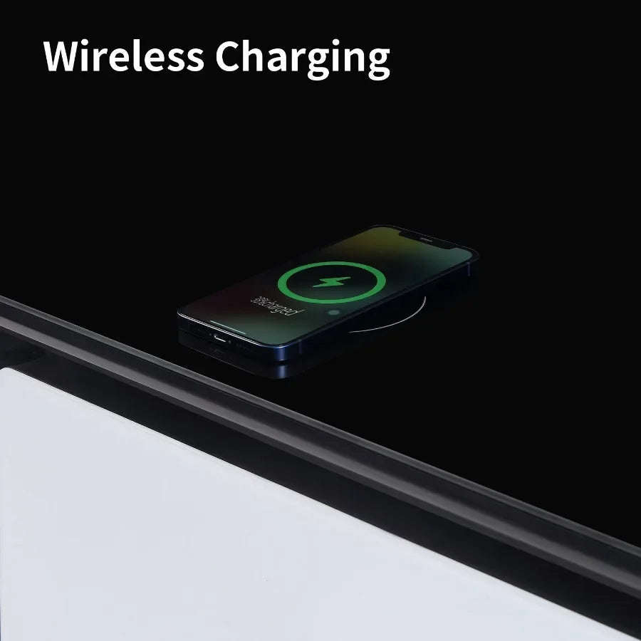 Coffee Table With Builtin Fridge Bluetooth Speaker Wireless Charging Modern Smart Touch Control