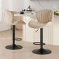 Ergonomic Modern 360° Swivel Dining Chairs Set of 2 Adjustable Fabric Upholstered Kitchen Chairs with  For Kitchen Island