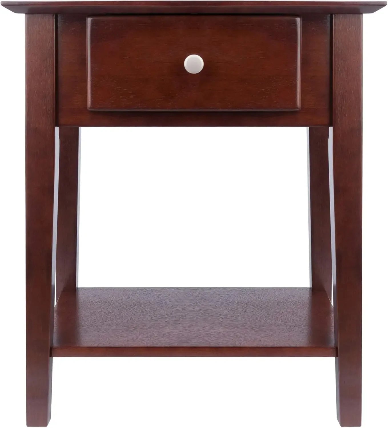 Wood Shaker Accent Table, Antique Walnut