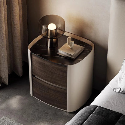 Luxury Simple Night Table Modern Storage Italian Style Nightstand Exquisite Trendy