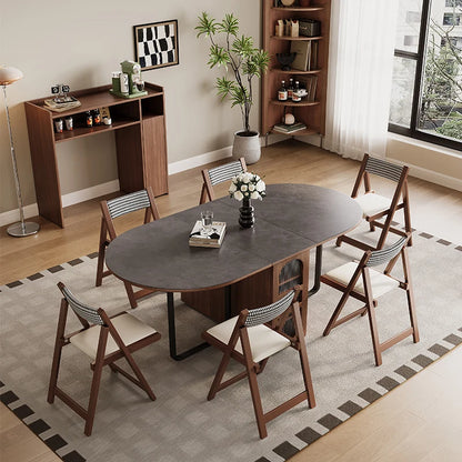 Foldable Wabi Sabi Dining Tables Mid Century Space Saving Design Waterproof Dining Tables Unique Retro Столы Обеденные Furniture