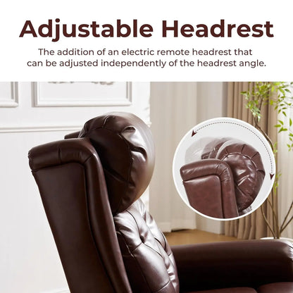 Power Lift Recliner Chair for Elderly with Adjustable Headrest,Electric Lift Chair with Massage and Heat, Lay Flat, Customized