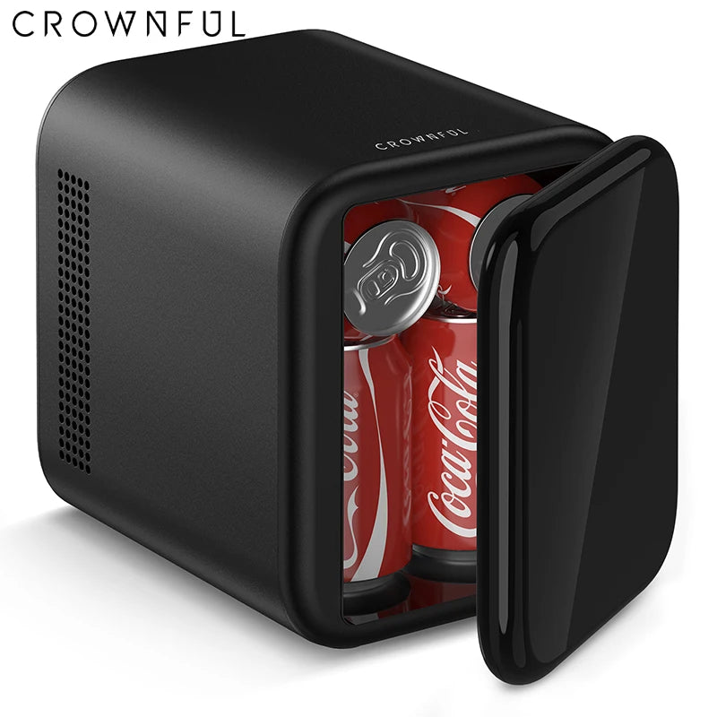 Crownful 4L Mini Fridge Refrigerator Portable Refrigerator Constant Temperature Car Mini Fridge for Home