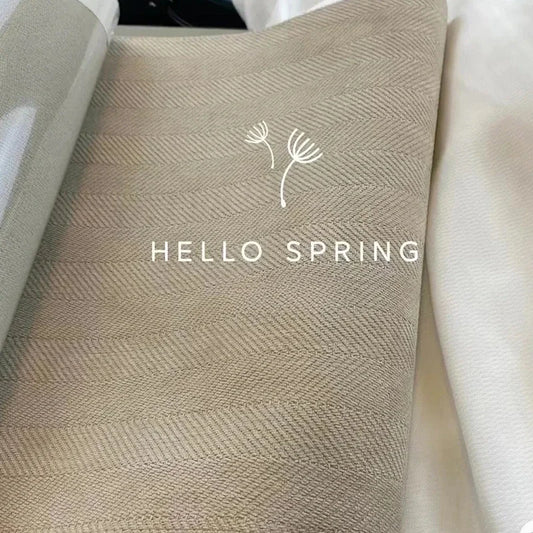 French Chenille Blackout Curtains for Living Room Bedroom Herringbone Pattern Modern Luxury Custom Size Window Drape