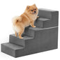 3-5 Step Right Angled Foam Dog Stairs Ramp for Small Dogs Climbing Ladder Indoor Non-Slip Pet Ladder Ramp Stairs For Home