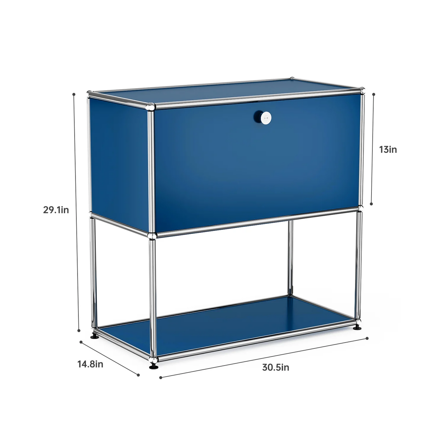 Modern Storage Cabinet Versatile Free-Standing Organizer for Living Room Bedroom and Home Office Bookshelf