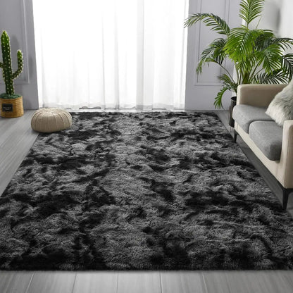 Lochas Super Soft Plush Tie Dye Velvet Rugs for Home Decor