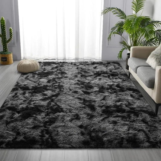 Lochas Super Soft Plush Tie Dye Velvet Rugs for Home Decor