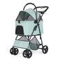 Luxury Detachable Pet Stroller Light Cup Holder Design Four-wheeled Universal Wheel Dog Cart Outdoor Travel Carrying Bag