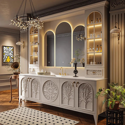 Luxury Skincare Bathroom Cabinet Over Dressers Organizer Mirror Storage Cupboard Perfume Vanity Archivadores Trendy Furniture