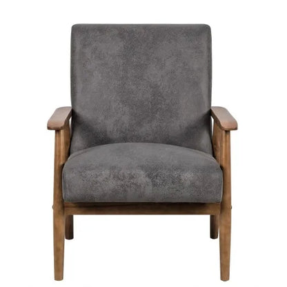 25.38-inch wide armchair, living room chair, leisure chair, gray, classic modern style