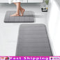 2 Piece Memory Foam Non Slip Bath Mat Set