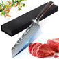 Utility Knife Ultra Sharp Japanese Stainless Steel Chef's Kitchen Cooking Tools Pakka Wood Handle Christmas Gift Box