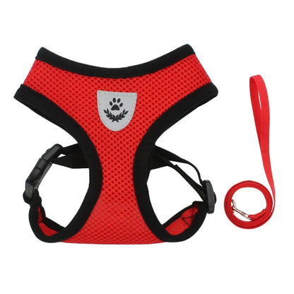 Summer Cat Dog Breathable Harness Adjustable Vest Polyester Mesh