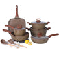 Ceramic Cookware Sets Pots and Pans Set Nonstick  Induction Cookware Kitchen Cooking Set with Frying Pans Set