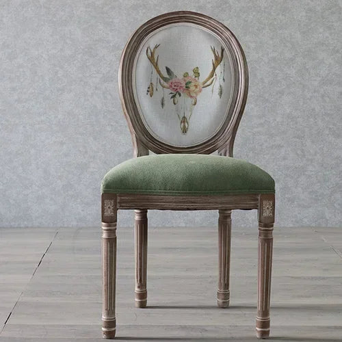 European Retro Dining Chairs Restaurant Old Solid Wood Stool Furniture Diffuse Cafe Hotel New Chinese Designer Fashion Chair