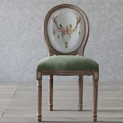 European Retro Dining Chairs Restaurant Old Solid Wood Stool Furniture Diffuse Cafe Hotel New Chinese Designer Fashion Chair