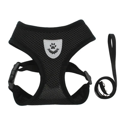 Summer Cat Dog Breathable Harness Adjustable Vest Polyester Mesh