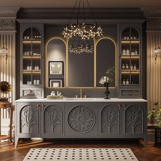 Luxury Skincare Bathroom Cabinet Over Dressers Organizer Mirror Storage Cupboard Perfume Vanity Archivadores Trendy Furniture