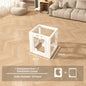 Transparent Pet Fence Indoor Small Dogs Enclosure Free Combination Anti-Escape Puppy Playpen Sturdy Pet Barrier Cage with Door