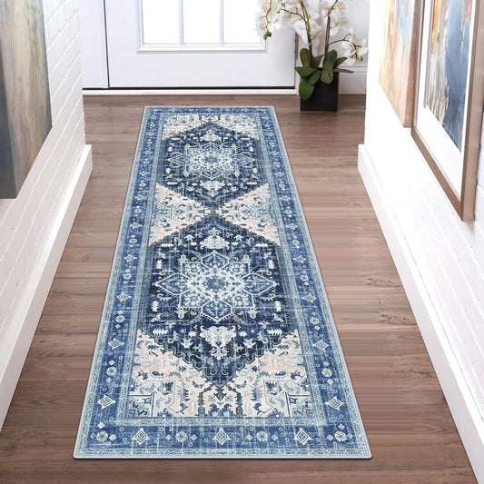 Hallway Runner Rugs Non Slip Machine Washable Carpet for Kitchen Entryway Living Bedroom Laundry Room Home Decoration
