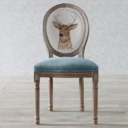 European Retro Dining Chairs Restaurant Old Solid Wood Stool Furniture Diffuse Cafe Hotel New Chinese Designer Fashion Chair