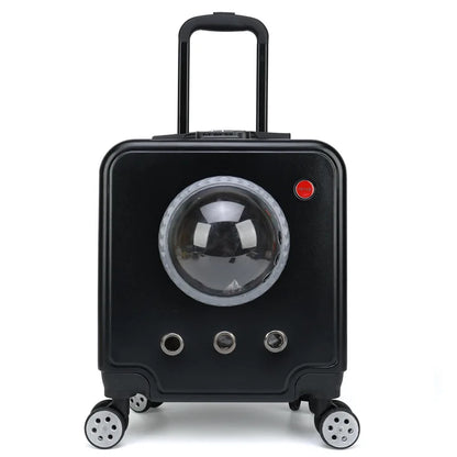 Pet Outdoor Portable Suitcase Cat Bag Dog Airline Approved Transport Carrier Space Bag Large Capacity Travel Trolley Case