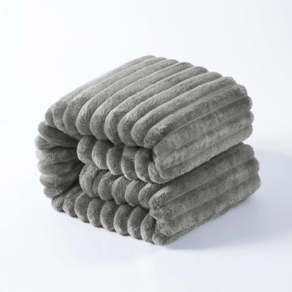 Plush Flannel Fleece Blanket, Soft Lightweight Fuzzy Luxury Bed Blanket for Couch Sofa Bed