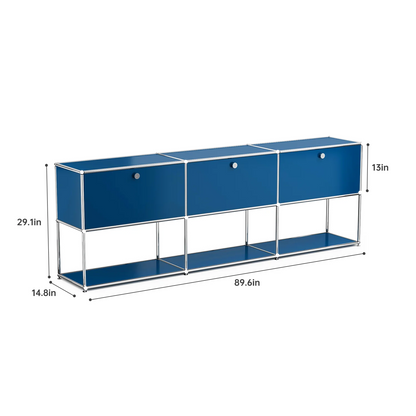 Modern Storage Cabinet Versatile Free-Standing Organizer for Living Room Bedroom and Home Office Bookshelf