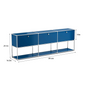 Modern Storage Cabinet Versatile Free-Standing Organizer for Living Room Bedroom and Home Office Bookshelf