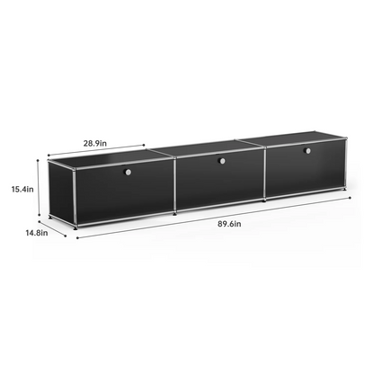 Modern Storage Cabinet Versatile Free-Standing Organizer for Living Room Bedroom and Home Office Bookshelf