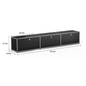 Modern Storage Cabinet Versatile Free-Standing Organizer for Living Room Bedroom and Home Office Bookshelf