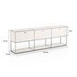 Modern Storage Cabinet Versatile Free-Standing Organizer for Living Room Bedroom and Home Office Bookshelf