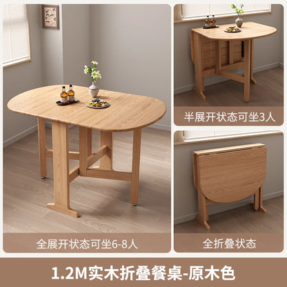 Dark Folding Dining Tables Slim Provincial Chic Modern Dining Tables Retro Mid Century Mesa Comedor Plegables Furniture For Home