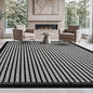 Micro Loop Area Rug Light Gray 9x12 Geometric Modern Luxury Circular Durable Soft Indoor Rugs for Living Dining Room