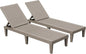 Outdoor Chaise Lounge Chair Set of 2 for Outside Pool Patio, Adjustable Waterproof Easy Assembly Chaise Lounge lounge