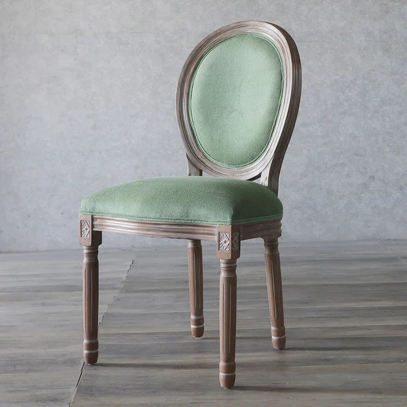 European Retro Dining Chairs Restaurant Old Solid Wood Stool Furniture Diffuse Cafe Hotel New Chinese Designer Fashion Chair