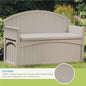 50 Gallon Patio Bench with Storage - Decorative Resin Outdoor Patio Bench for Deck, Patio, Garden, Backyard -Hot selling quality