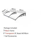 Door Window Awning Big Size PC Board Cover Outdoor Patio Canopy Sun Shelter Window Eaves Rain Cover Awning Aluminum Pergola