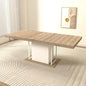 Extendable Dining Room Table for 6 8 10, 78.74" Modern Farmhouse Wooden Long Large Rectangular Expanding Conference Kitchen Tabl