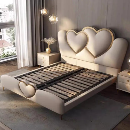 Princess New Chinese Beds Minimalist Lazy Design Comfortable Beds Storage European Aesthetics Wood Cama De Casal Home Furniture