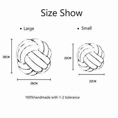 Lilac Decorative Throw Knot Pillow Ball for Home Chair Sofa Couch Bed Aesthetic Round Velvet Knotted Pillow Cushion Gift