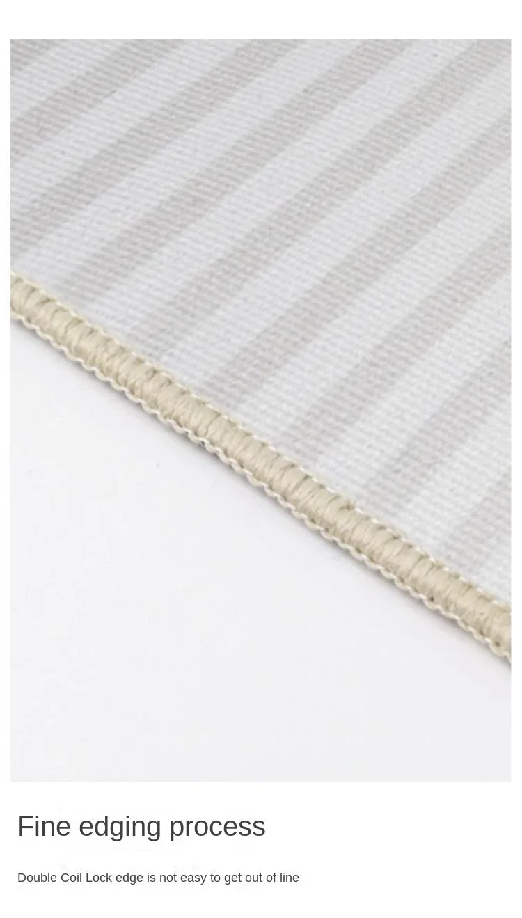 Cream Minimalist Rug Durable Non-Slip Living Room Sofa Mat Bathroom  Floor Covering Home Furnishings